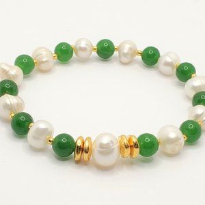 Jade and Pearl Good Fortune bracelet